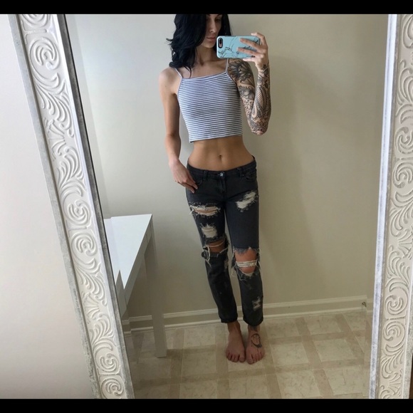 Black ONE TEASPOON trashed freebird jeans - Picture 7 of 7